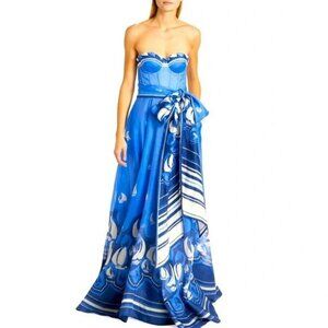 Zimmermann High Tide Blue Sailboat Maxi Dress